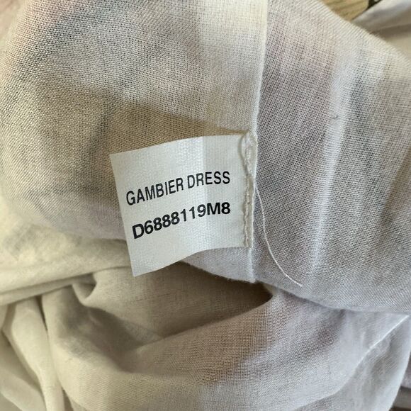 Diane Von Furstenberg Dress Women Size 8 Orange Beige Fauna Cotton Shift Resort - Picture 11 of 12